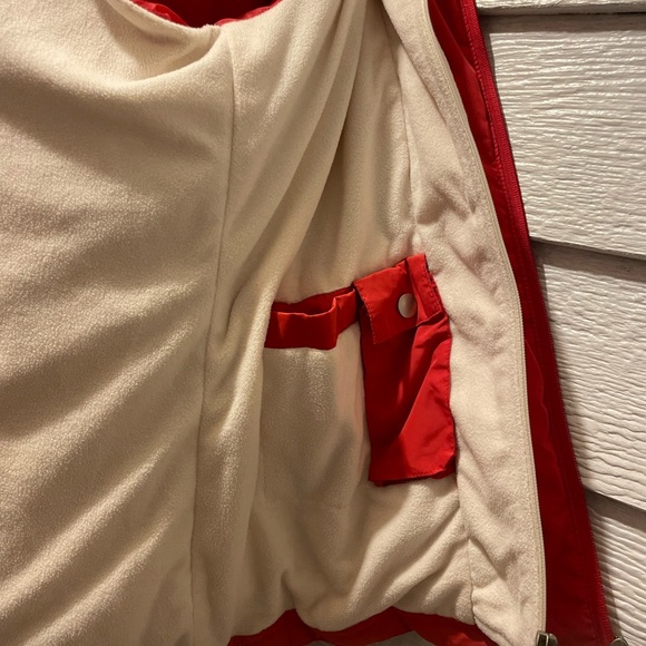 Down Filled Red Puffer Jacket with Fleece Lining - IZOD Sz Med - Picture 8 of 9